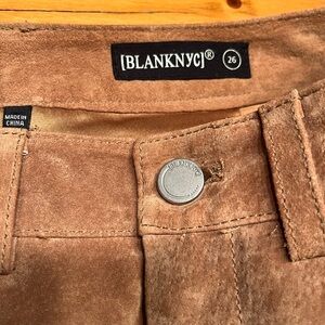 Blank NYC Tan Suede Apparel